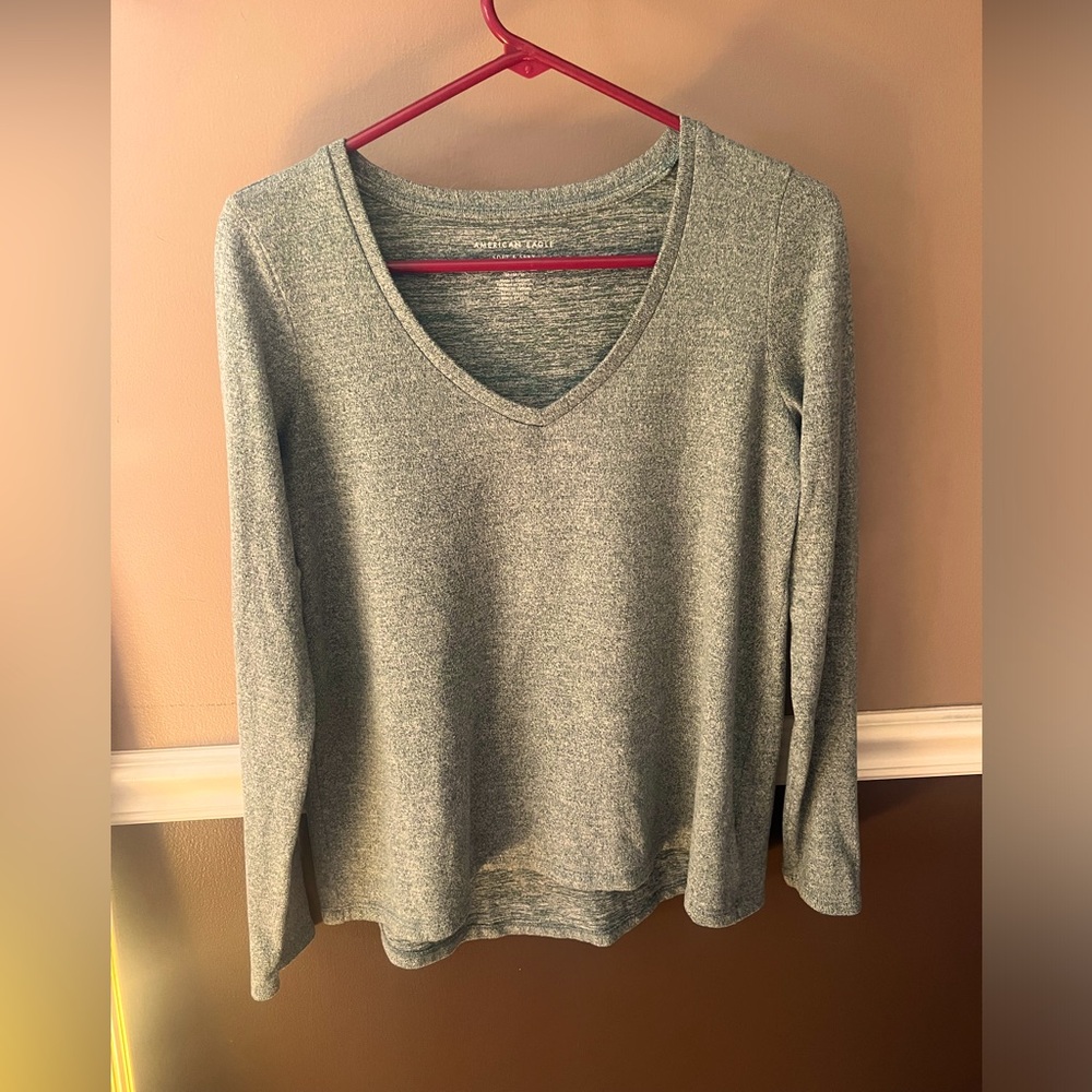 American Eagle Soft & Sexy Plush Long Sleeve Tee